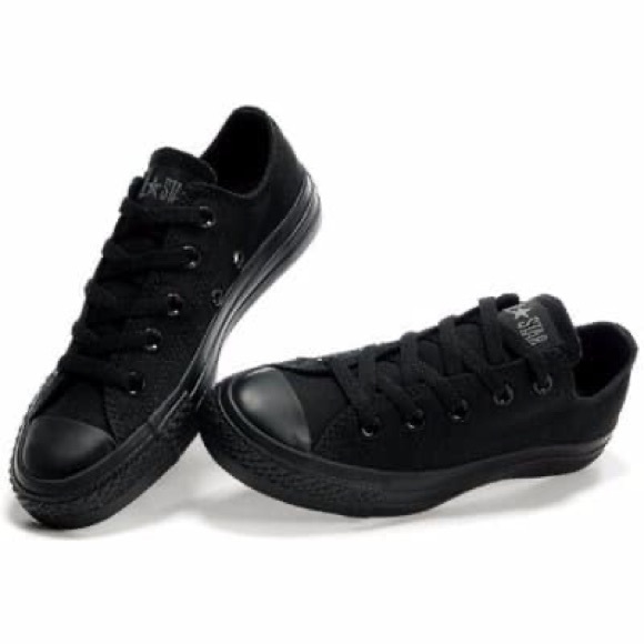 Black Converse Sneakers - Picture 4 of 5